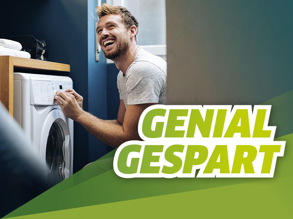Kampagnenmotiv unserer Geld-zurück-Aktion "Genial gespart"