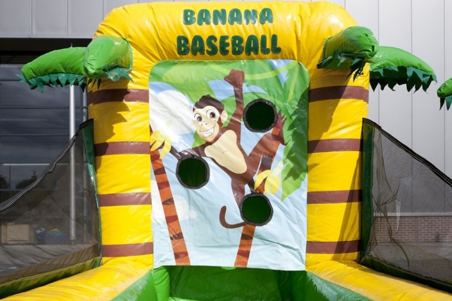 Hüpfburg Spielepaket Banana Baseball